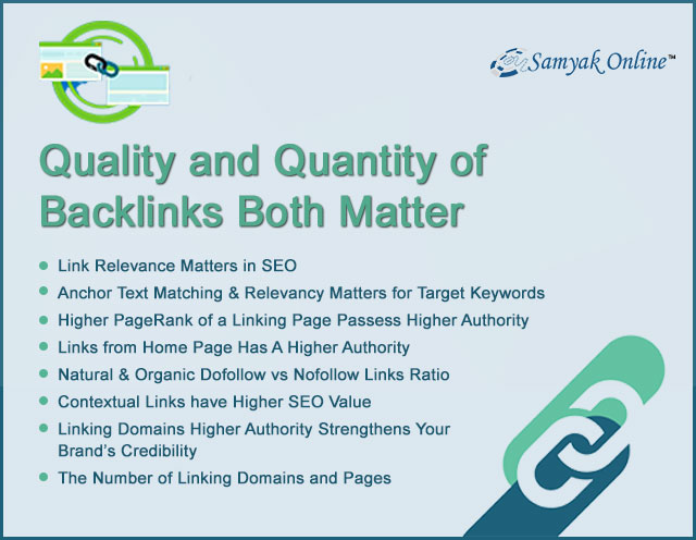 Quality and Quantity of Backlinks Both Matter