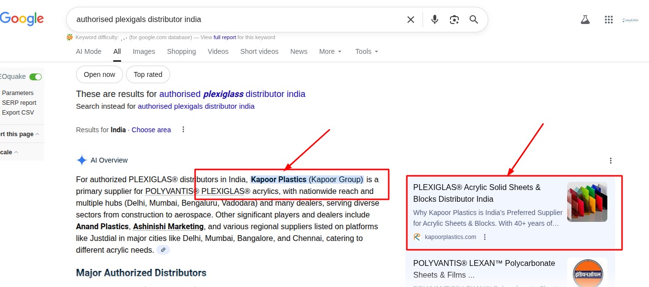 Google AI Overview Result